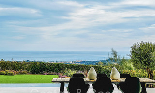 Villa arquitectónica de lujo con vistas panorámicas al mar en venta en Marbella - Benahavis 65474 
