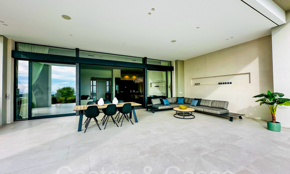 Villa arquitectónica de lujo con vistas panorámicas al mar en venta en Marbella - Benahavis 65480
