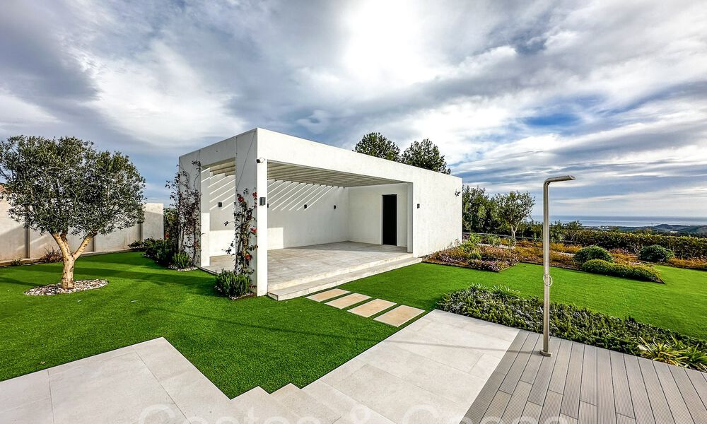 Villa arquitectónica de lujo con vistas panorámicas al mar en venta en Marbella - Benahavis 65509