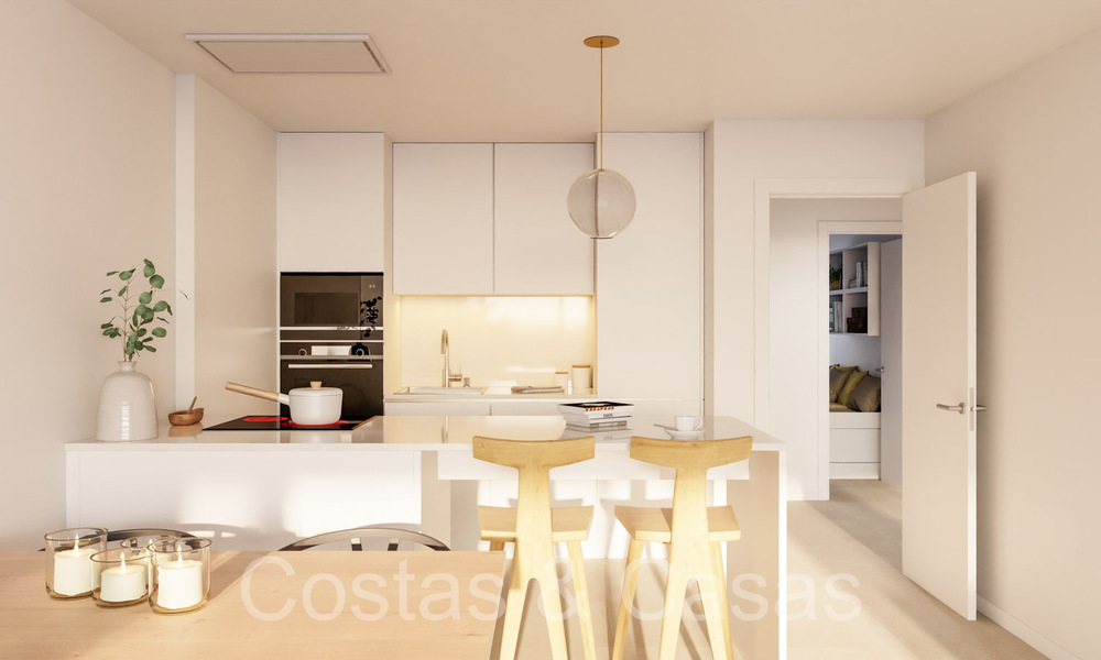 Nuevo en el mercado. Elegantes apartamentos en venta en un entorno privilegiado de golf en San Roque, Costa del Sol 65050