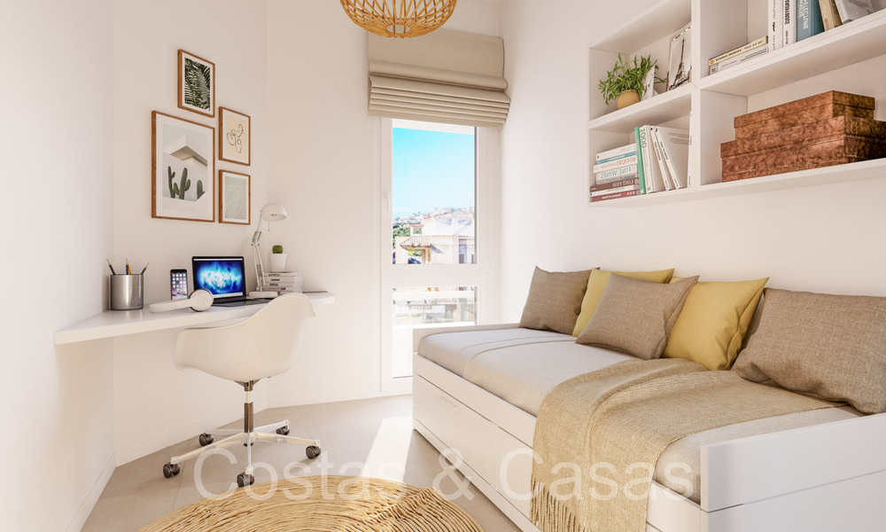 Nuevo en el mercado. Elegantes apartamentos en venta en un entorno privilegiado de golf en San Roque, Costa del Sol 65052