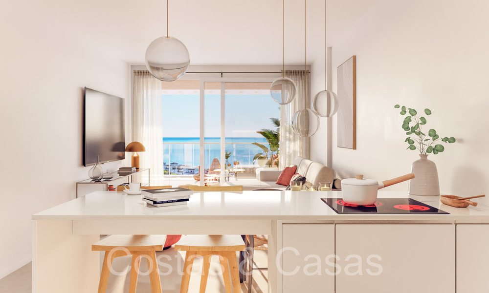 Nuevo en el mercado. Elegantes apartamentos en venta en un entorno privilegiado de golf en San Roque, Costa del Sol 65062