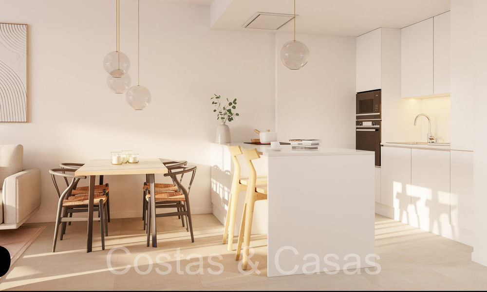 Nuevo en el mercado. Elegantes apartamentos en venta en un entorno privilegiado de golf en San Roque, Costa del Sol 65064