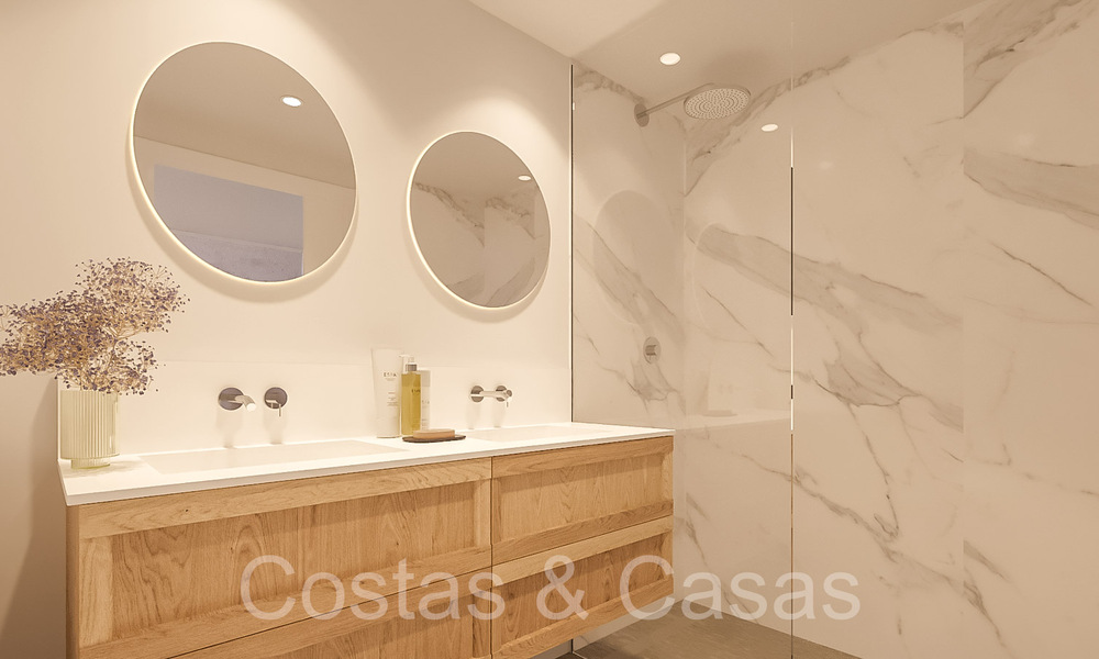 Apartamentos de lujo nuevos y avanzados en venta con vistas panorámicas al mar en Mijas, Costa del Sol 65537