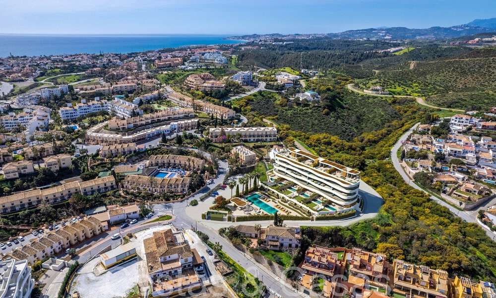 Apartamentos de lujo nuevos y avanzados en venta con vistas panorámicas al mar en Mijas, Costa del Sol 65540