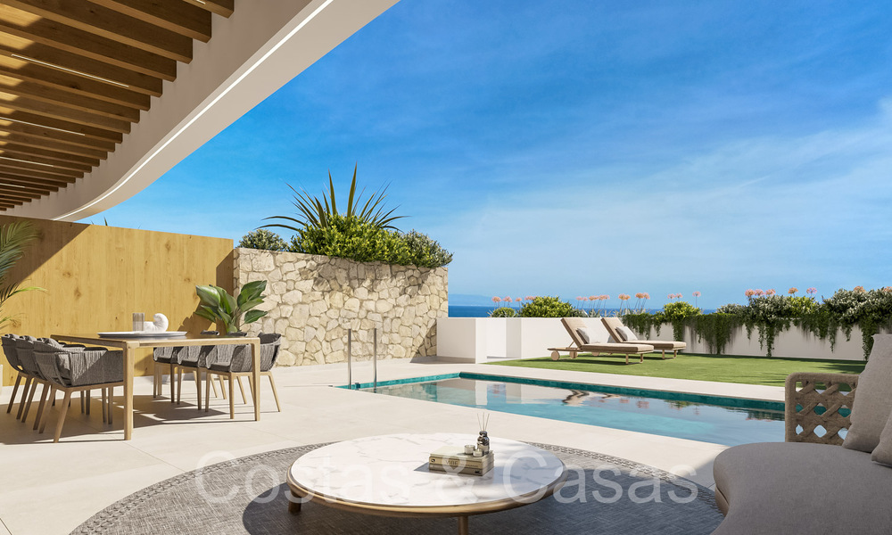 Apartamentos de lujo nuevos y avanzados en venta con vistas panorámicas al mar en Mijas, Costa del Sol 65541