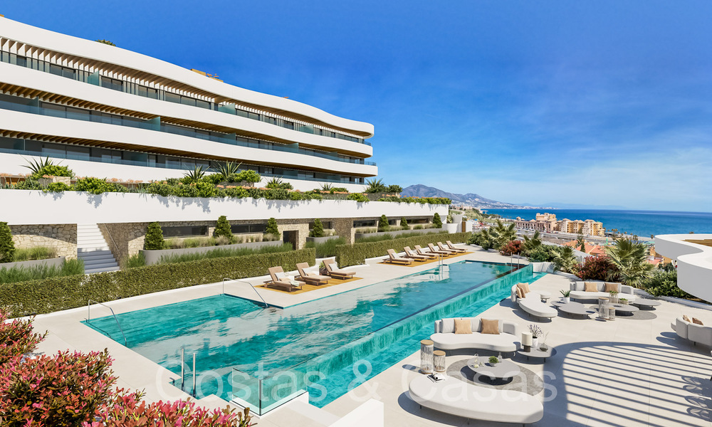 Apartamentos de lujo nuevos y avanzados en venta con vistas panorámicas al mar en Mijas, Costa del Sol 65544