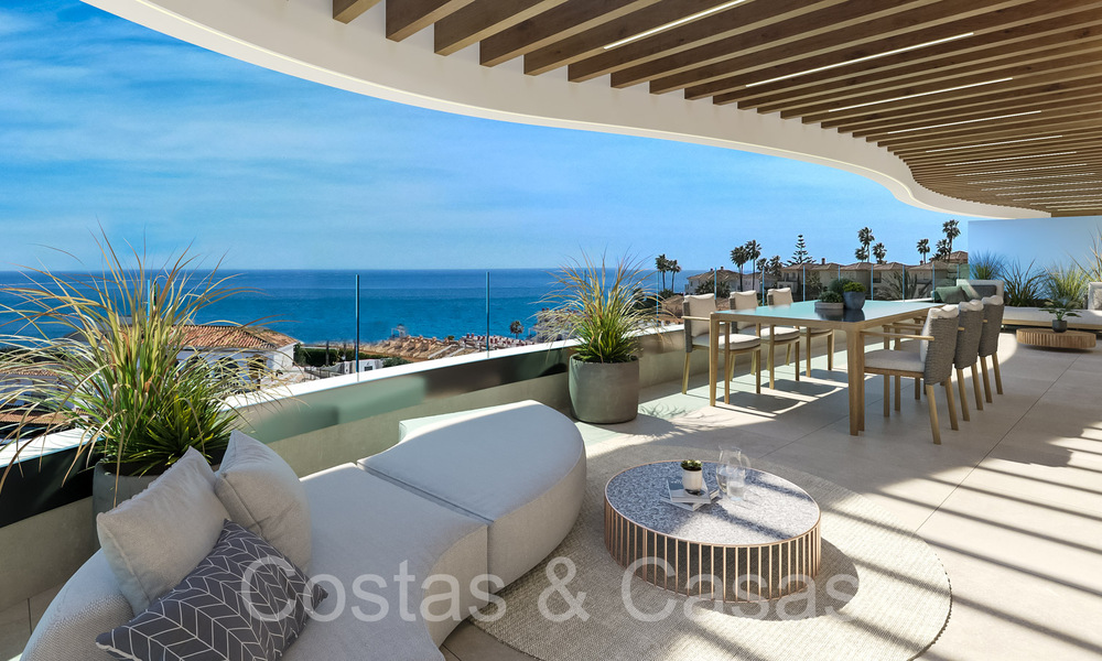 Apartamentos de lujo nuevos y avanzados en venta con vistas panorámicas al mar en Mijas, Costa del Sol 65548