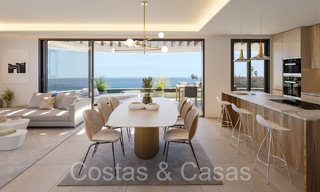 Apartamentos de lujo nuevos y avanzados en venta con vistas panorámicas al mar en Mijas, Costa del Sol 65549 