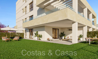 Apartamentos contemporáneos de nueva construcción en venta a poca distancia de la playa y con vistas al mar, cerca del centro de Estepona 65553 