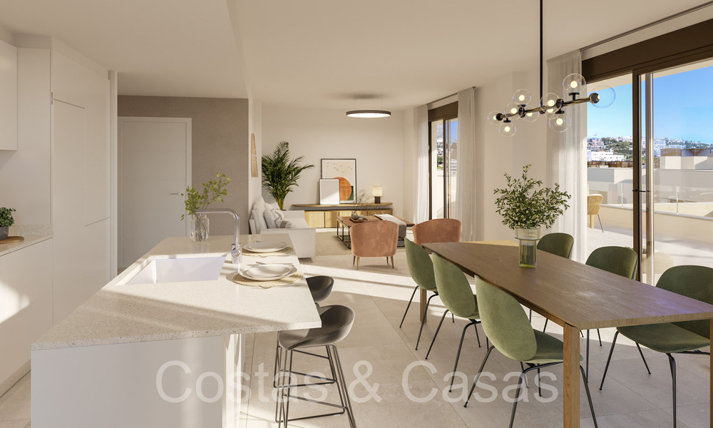 Apartamentos contemporáneos de nueva construcción en venta a poca distancia de la playa y con vistas al mar, cerca del centro de Estepona 65564