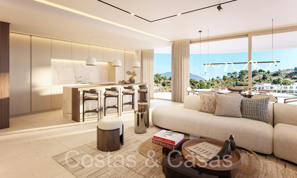 Apartamentos nuevos y exclusivos en venta con impresionantes vistas al mar en Benahavis - Marbella 66011