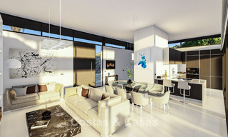 Villa arquitectónica de nueva construcción sobre plano en venta en las colinas de Mijas Pueblo, Costa del Sol 779968 