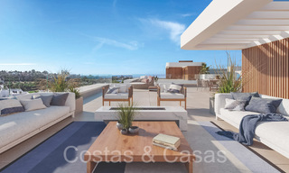 Casas adosadas nuevas y modernas en venta en un complejo boutique, en la Nueva Milla de Oro entre Marbella y Estepona 66241 