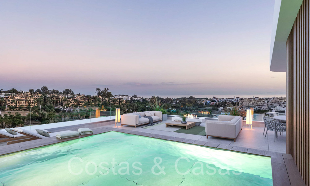 Casas adosadas nuevas y modernas en venta en un complejo boutique, en la Nueva Milla de Oro entre Marbella y Estepona 66245