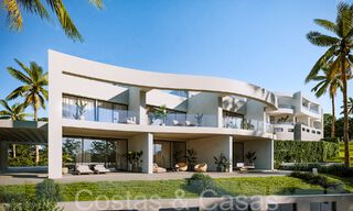 Casas modernas nuevas y energéticamente eficientes con vistas al mar en venta en Mijas, Costa del Sol 66440 