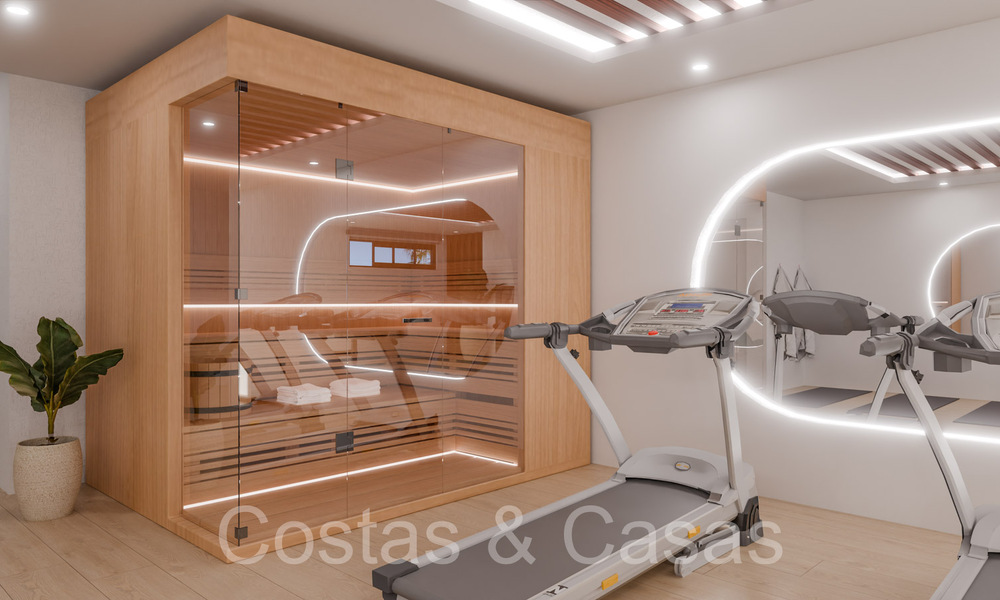 Casas modernas nuevas y energéticamente eficientes con vistas al mar en venta en Mijas, Costa del Sol 66441