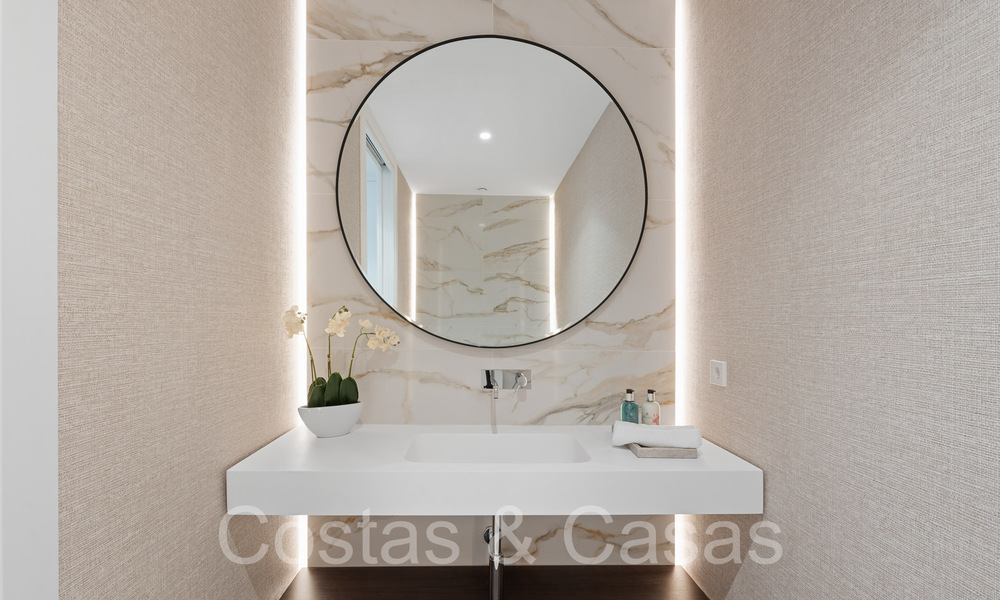 Nueva villa arquitectónica en venta en una urbanización segura en Marbella - Benahavis 66511