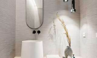 Nueva villa arquitectónica en venta en una urbanización segura en Marbella - Benahavis 66514 