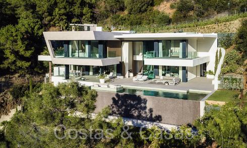 Nueva villa arquitectónica en venta en una urbanización segura en Marbella - Benahavis 66521