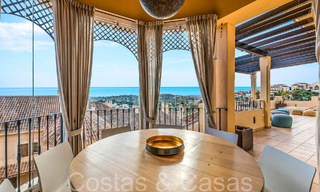 Precioso ático doble con vistas al mar en venta en un complejo de 5 estrellas en Nueva Andalucía, Marbella 66692 