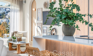 Ático dúplex contemporáneo listo para entrar a vivir en venta en una comunidad cerrada en La Quinta en Benahavis, Marbella 66844 