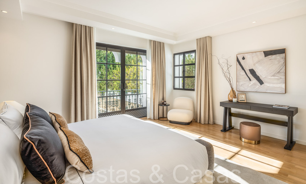 Villa magistral con estilo arquitectónico morisco-andaluz en venta, rodeada de campos de golf en el valle del golf de Nueva Andalucía, Marbella 67095