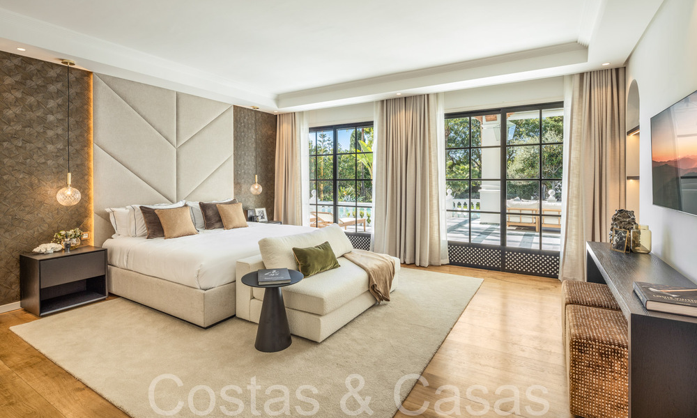 Villa magistral con estilo arquitectónico morisco-andaluz en venta, rodeada de campos de golf en el valle del golf de Nueva Andalucía, Marbella 67098