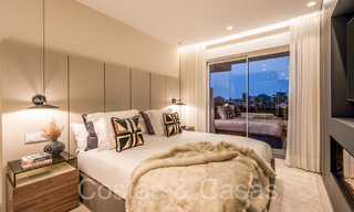 Apartamento de lujo reformado de alta calidad en venta en un complejo en primera línea de playa en la Nueva Milla de Oro, Marbella - Estepona 67256 