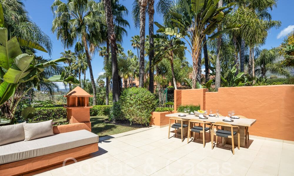 Impresionante casa adosada mediterránea en venta en una urbanización segura y de gran prestigio en la Milla de Oro de Marbella 67353