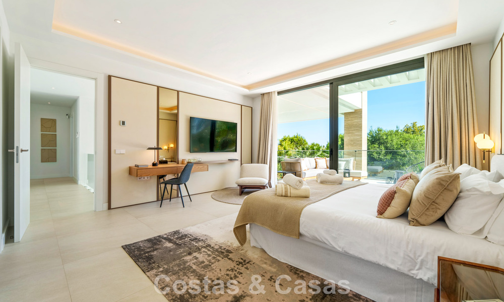 Villa modernista de lujo en venta en una exclusiva zona residencial cerrada en la Milla de Oro de Marbella 787645