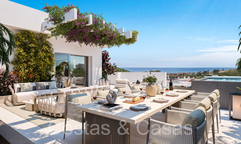 Apartamentos contemporáneos en primera línea de golf en un nuevo complejo en Casares, Costa del Sol 67852