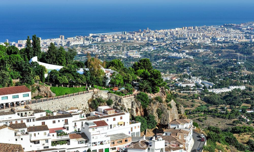 Proyecto de villa sobre plano con vistas panorámicas al mar en venta en las colinas de Mijas Pueblo, Costa del Sol 788765