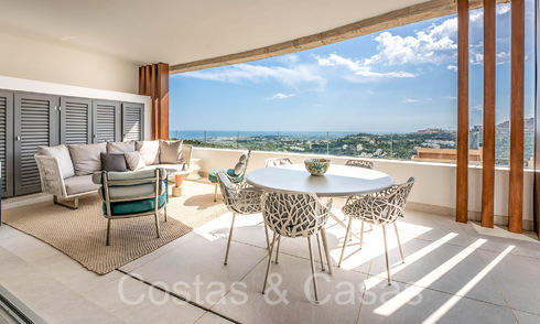 Listo para entrar a vivir, prestigioso apartamento con vistas panorámicas al mar en venta en Marbella - Benahavis 68600