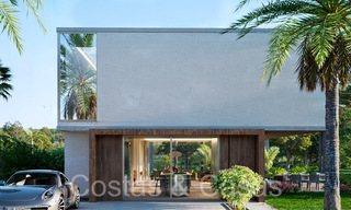Villas modernas de nueva construcción en venta a poca distancia de una hermosa casa club de golf en la Nueva Milla de Oro, entre Marbella y Estepona 68545 