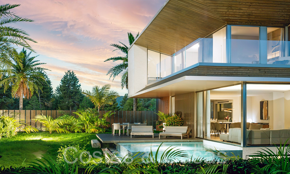 Villas modernas de nueva construcción en venta a poca distancia de una hermosa casa club de golf en la Nueva Milla de Oro, entre Marbella y Estepona 68568