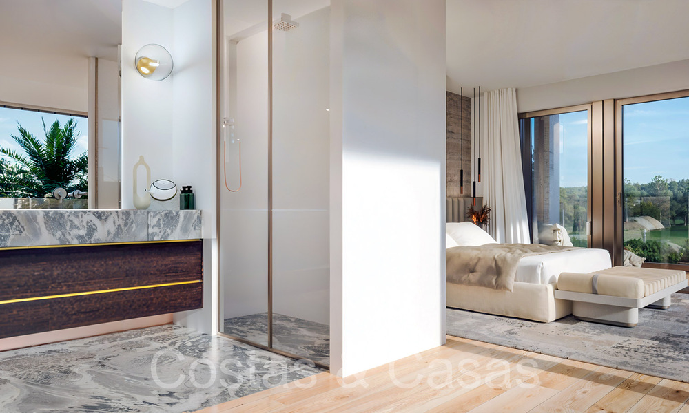 Villas modernas de nueva construcción en venta a poca distancia de una hermosa casa club de golf en la Nueva Milla de Oro, entre Marbella y Estepona 68574