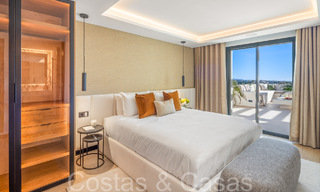 Ático dúplex de primera calidad con vistas panorámicas al mar y piscina privada en venta en Nueva Andalucía, Marbella 69470 