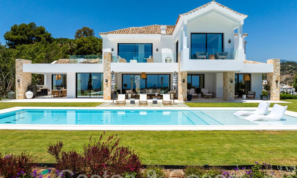 Villa de nueva construcción de estilo mediterráneo provenzal en venta en una urbanización cerrada en Marbella - Benahavis 69887