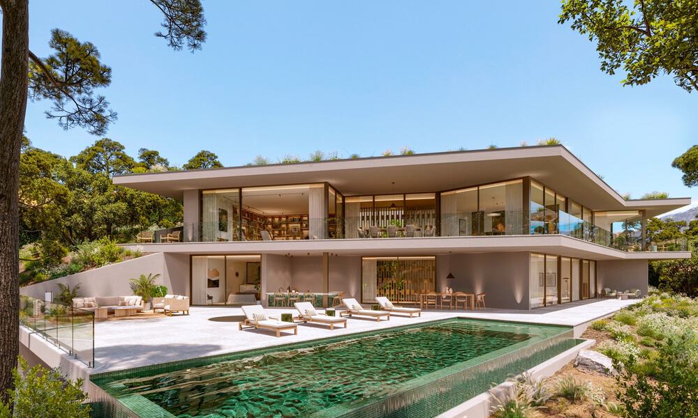 Villa modernista de nueva construcción con concepto sostenible en venta en las colinas de Benahavis - Marbella 775495