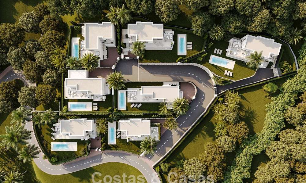 7 villas avanzadas de nueva construcción con vistas panorámicas al mar en venta en las colinas de Mijas Pueblo, Costa del Sol 787738