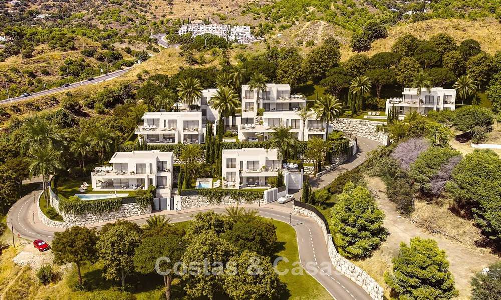 7 villas avanzadas de nueva construcción con vistas panorámicas al mar en venta en las colinas de Mijas Pueblo, Costa del Sol 787740