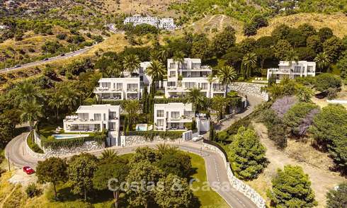 7 villas avanzadas de nueva construcción con vistas panorámicas al mar en venta en las colinas de Mijas Pueblo, Costa del Sol 787740
