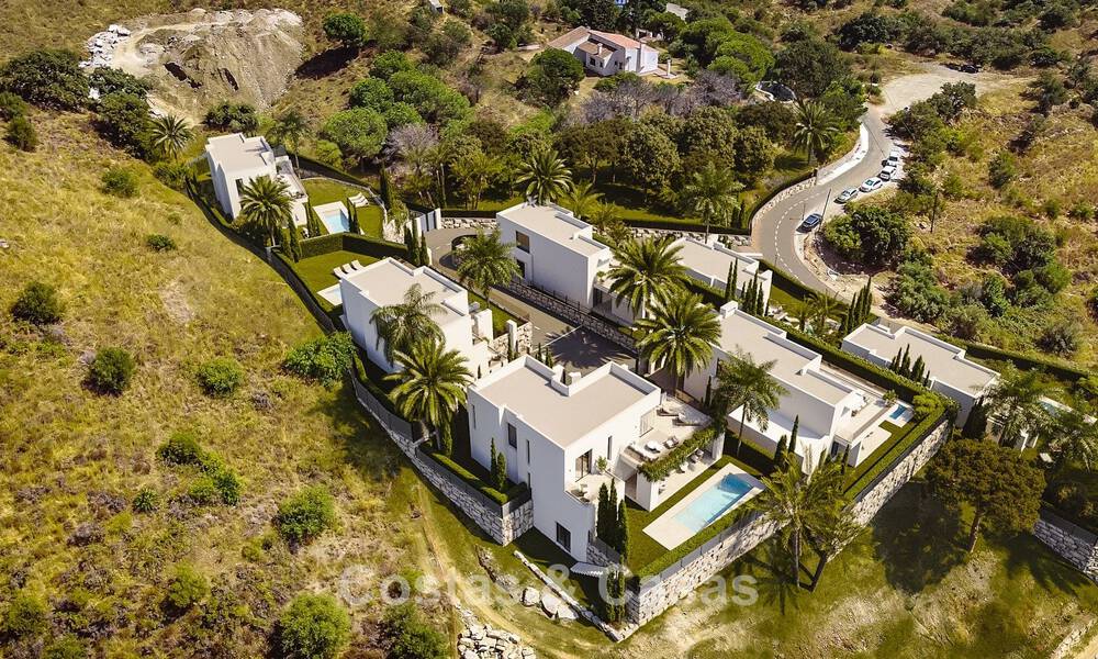 7 villas avanzadas de nueva construcción con vistas panorámicas al mar en venta en las colinas de Mijas Pueblo, Costa del Sol 787741
