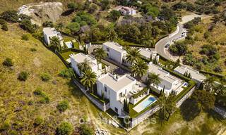 7 villas avanzadas de nueva construcción con vistas panorámicas al mar en venta en las colinas de Mijas Pueblo, Costa del Sol 787741 