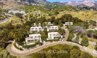 7 villas avanzadas de nueva construcción con vistas panorámicas al mar en venta en las colinas de Mijas Pueblo, Costa del Sol 787742 