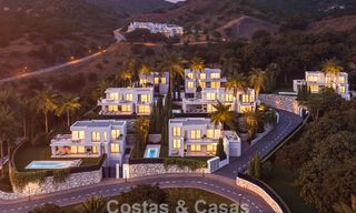 7 villas avanzadas de nueva construcción con vistas panorámicas al mar en venta en las colinas de Mijas Pueblo, Costa del Sol 787744 