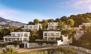 7 villas avanzadas de nueva construcción con vistas panorámicas al mar en venta en las colinas de Mijas Pueblo, Costa del Sol 787746 
