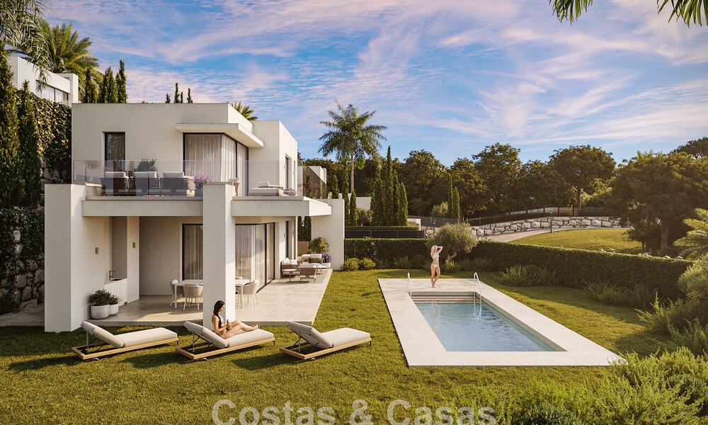7 villas avanzadas de nueva construcción con vistas panorámicas al mar en venta en las colinas de Mijas Pueblo, Costa del Sol 787747