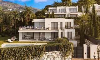 7 villas avanzadas de nueva construcción con vistas panorámicas al mar en venta en las colinas de Mijas Pueblo, Costa del Sol 787751 